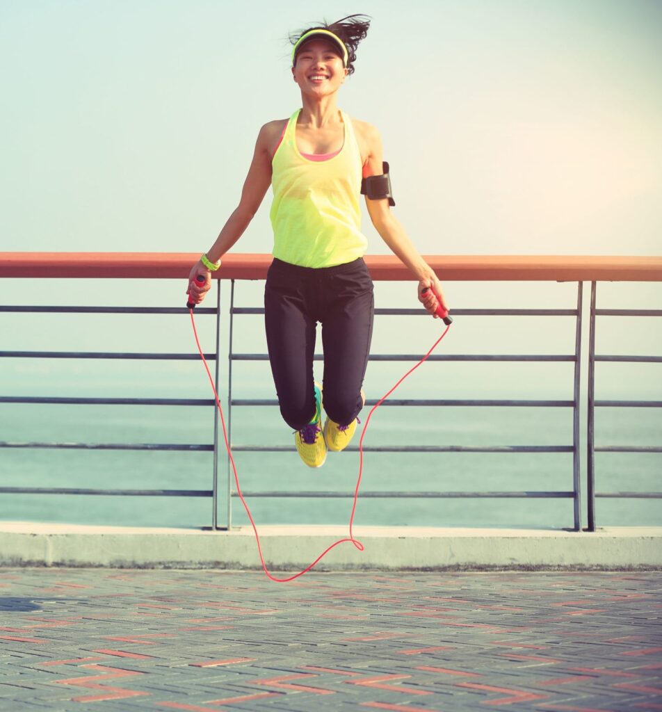 woman jumping rope HIIT workout